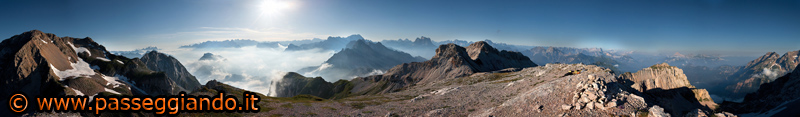 Panoramica dalla Cima de Zita Sud